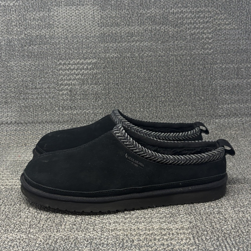Koolaburra by UGG Burree 1159690 Men's Size 14 Black Suede Slippers Clogs